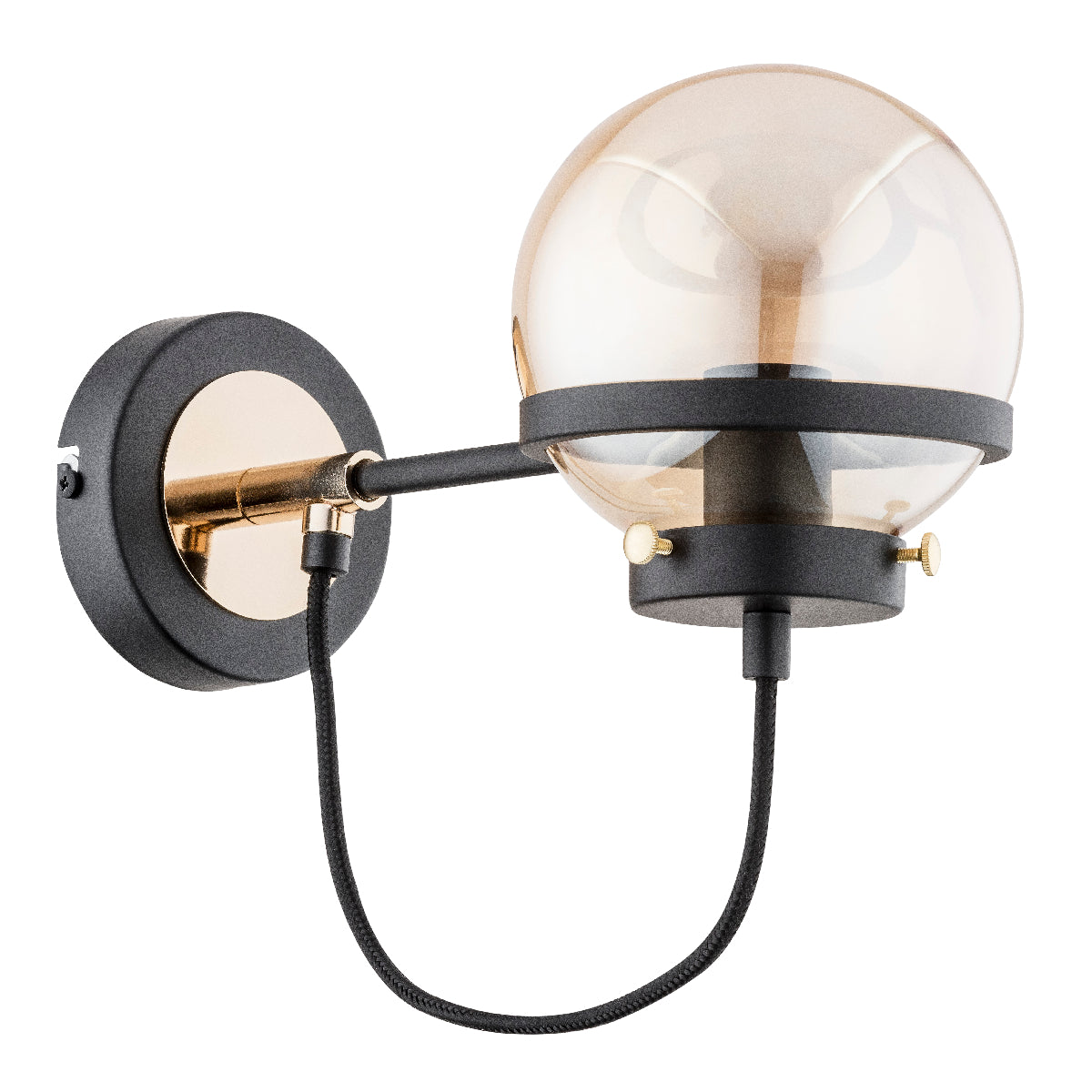 WALL LAMP ALFA VESTA Black & Gold 1 x E14