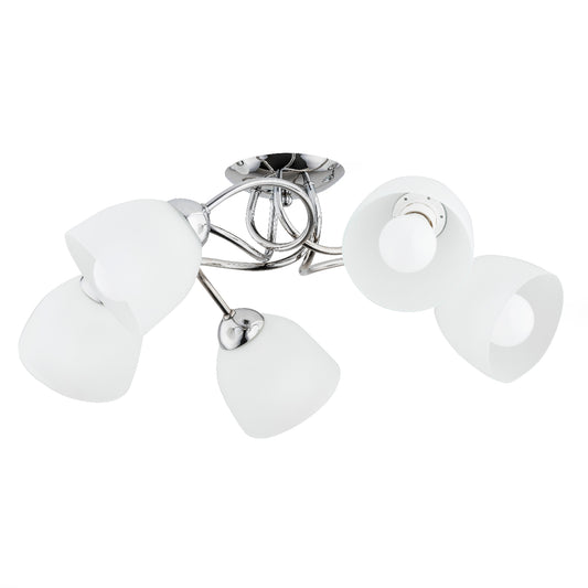 CEILING LAMP ALFA SILIA Chrome 5 x E27