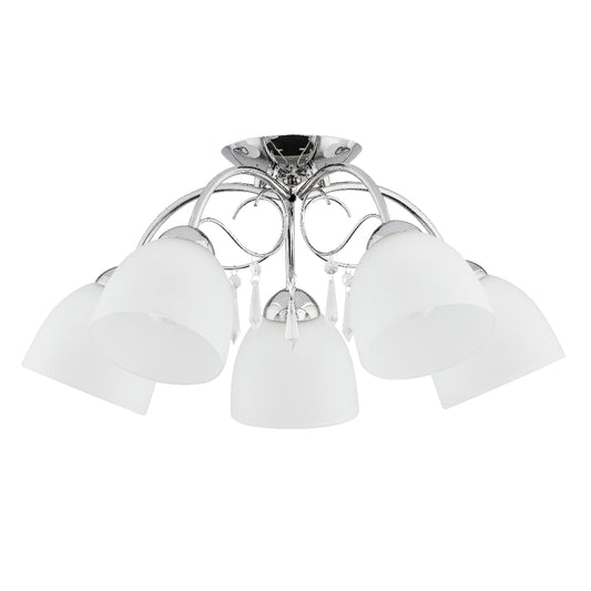 CEILING LAMP ALFA NATA Chrome 5 x E27