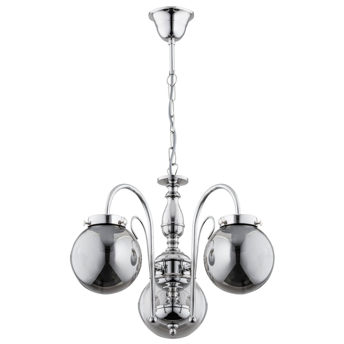 CHANDELIER ALFA HERO Chrome 3 x E14