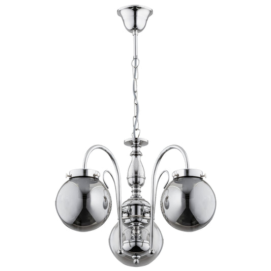 CHANDELIER ALFA HERO Chrome 3 x E14
