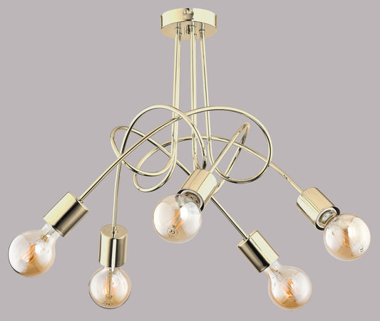 CEILING LAMP ALFA TANGO Gold 5 x E27