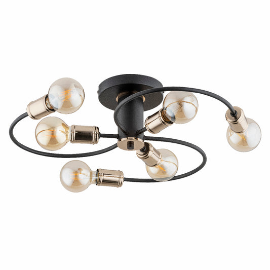 CEILING LAMP ALFA SAMBA Black 6 x E27