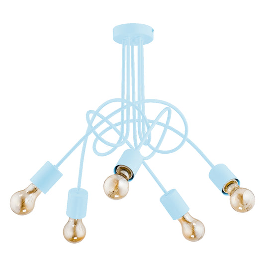 CEILING LAMP ALFA TANGO Blue 5 x E27