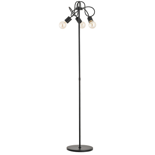 FLOOR LAMP ALFA LUPO Black 3 x E27