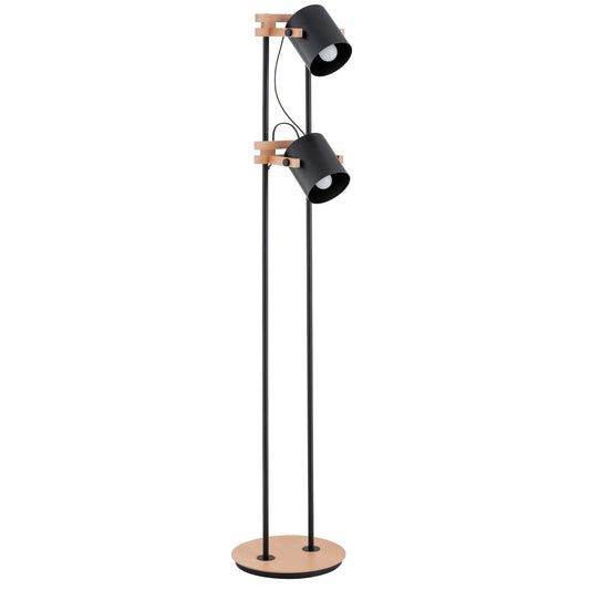 FLOOR LAMP ALFA FORTIS  Wooden 2 x E27