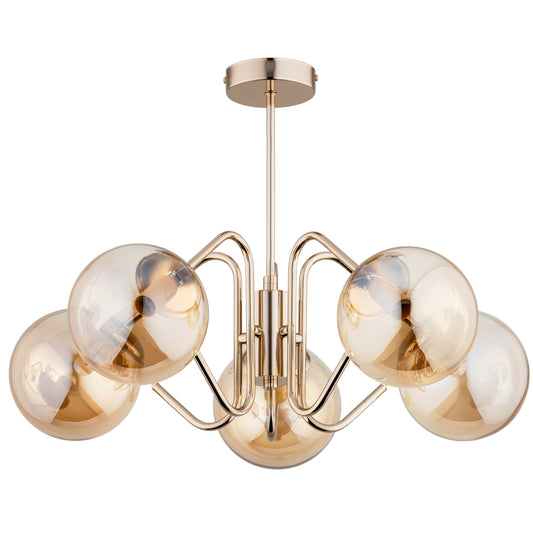 CEILING LAMP ALFA YUMA Gold 5 x E14