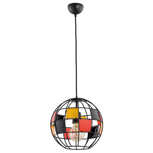 PENDANT LAMP ALFA BASKET Black 1 x E27