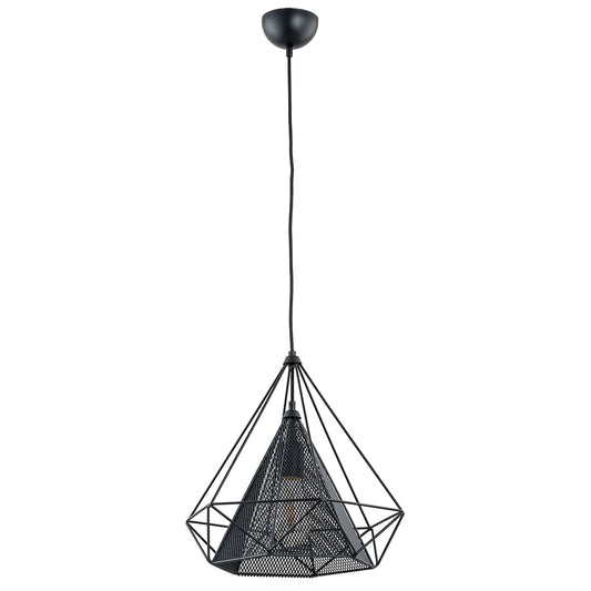 PENDANT LAMP ALFA NET Black 1 x E27