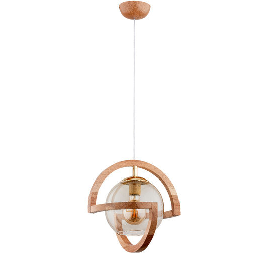 PENDANT LAMP ALFA CABRIO  Wooden 1 x E27
