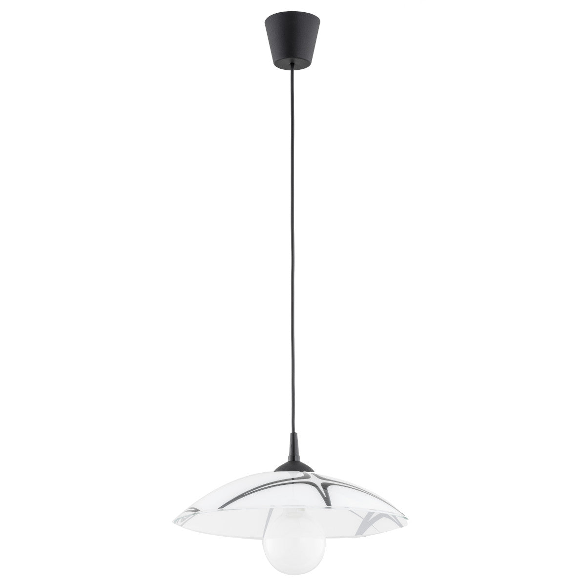 PENDANT LAMP ALFA BEGONIA Black & White 1 x E27