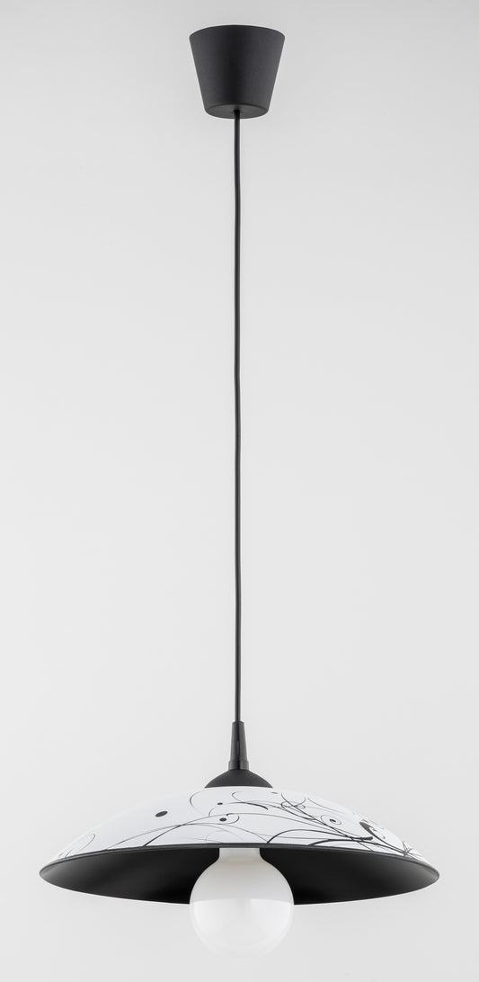 PENDANT LAMP ALFA KAKTUS Black & White 1 x E27