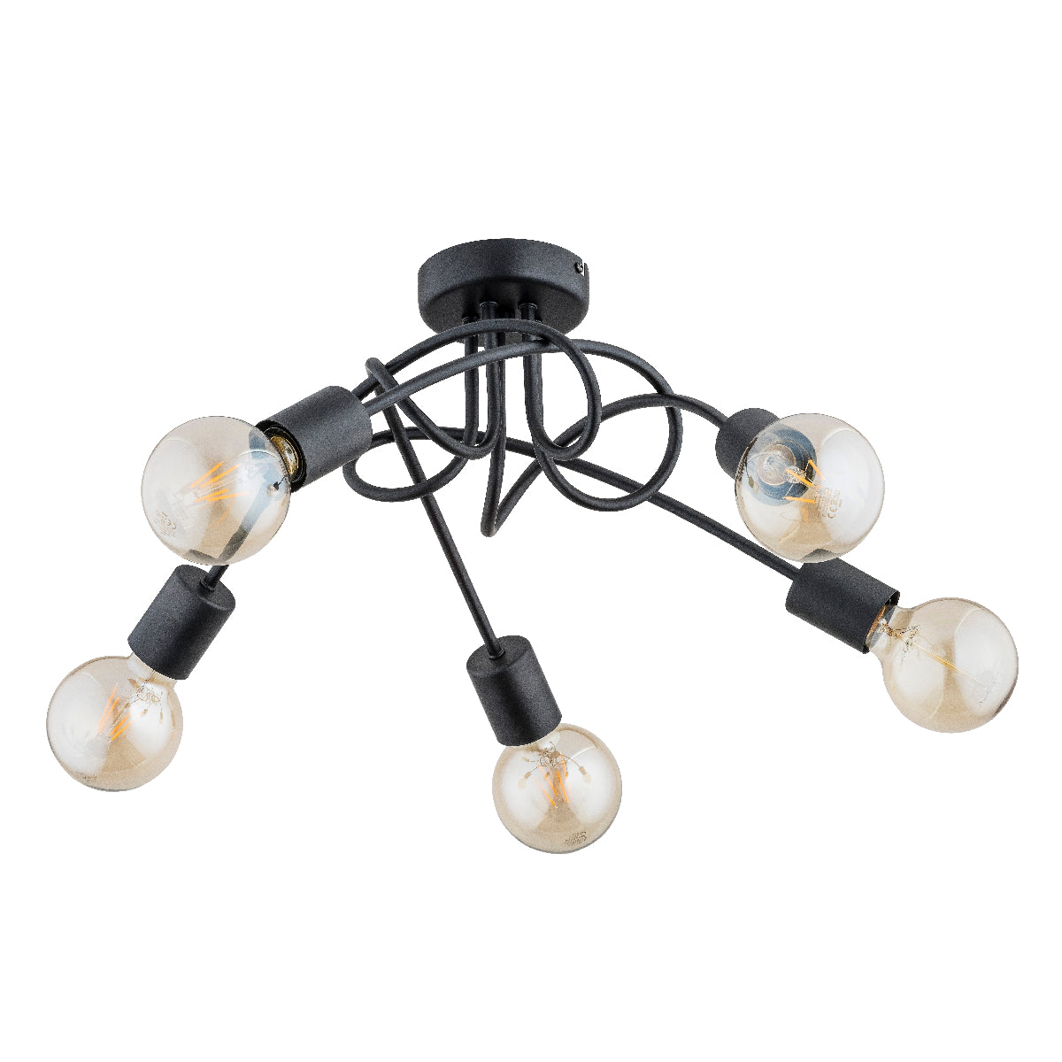 CEILING LAMP ALFA TRAVERS Black 5 x E27