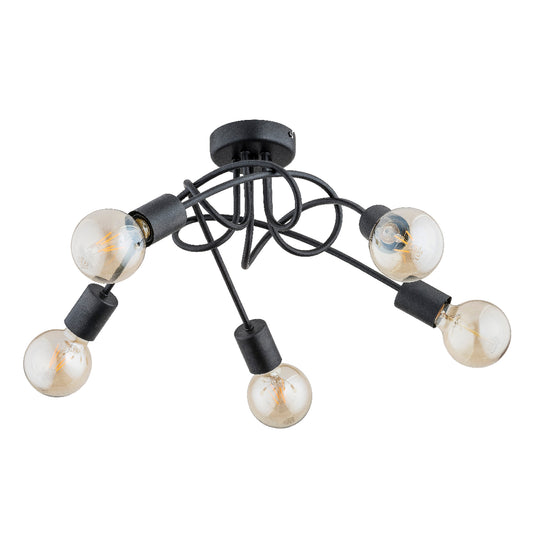 CEILING LAMP ALFA TRAVERS Black 5 x E27