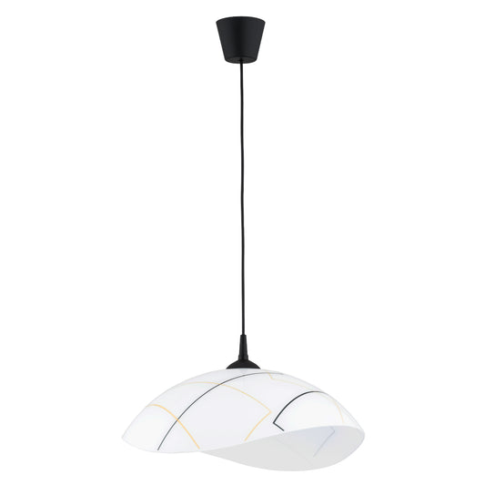 PENDANT LAMP ALFA HIBISKUS Black & White 1 x E27