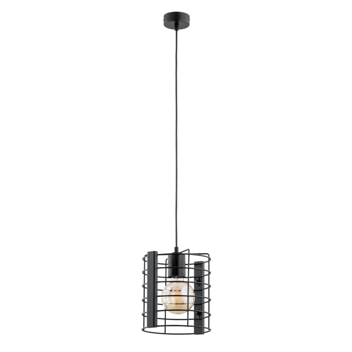 PENDANT LAMP ALFA LANTAN Black 1 x E27