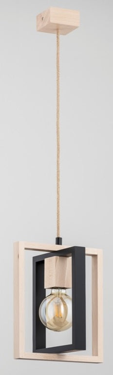 PENDANT LAMP ALFA LUSI  Wooden 1 x E27