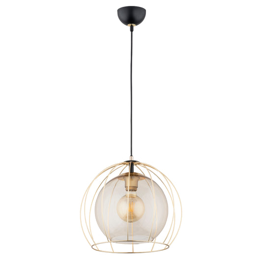 PENDANT LAMP ALFA AVANGO Black & Gold 1 x E27