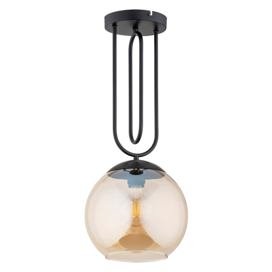 CEILING LAMP ALFA RITA Black & AMBER 1 x E27