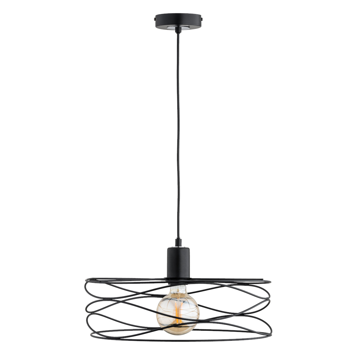 PENDANT LAMP ALFA DIUK BIG Black 1 x E27