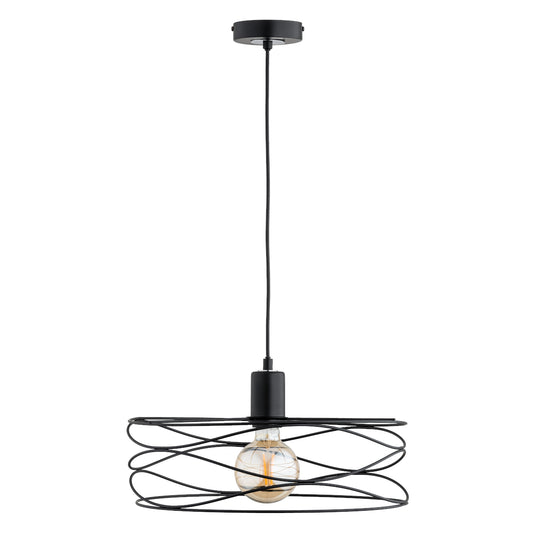 PENDANT LAMP ALFA DIUK BIG Black 1 x E27