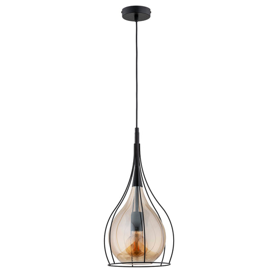 PENDANT LAMP ALFA LOTUS DUO Black 1 x E27