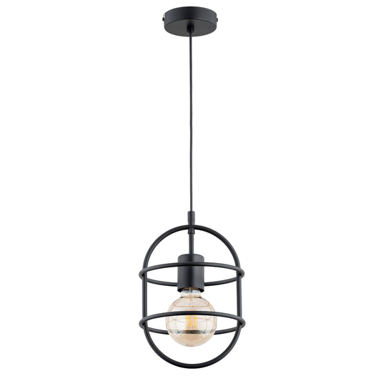 PENDANT LAMP ALFA JUNO Black 1 x E27