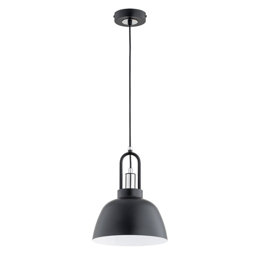 PENDANT LAMP ALFA MIRAVE Black & Chrome 1 x E27