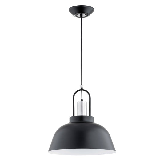 PENDANT LAMP ALFA MIRAVE Black & Chrome 1 x E27