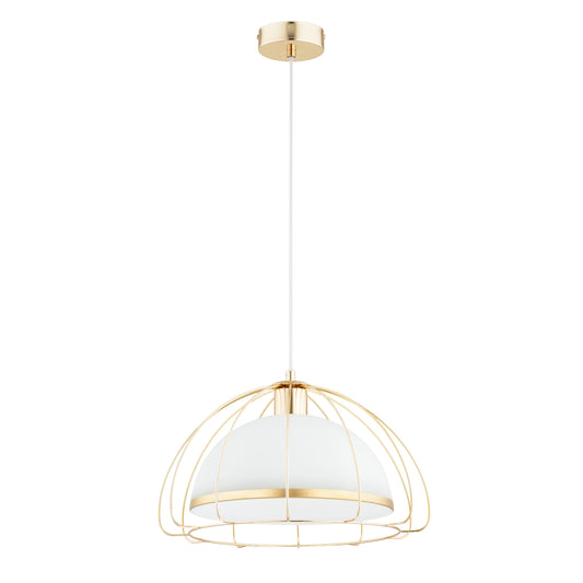 PENDANT LAMP ALFA NERSY Gold & White 1 x E27