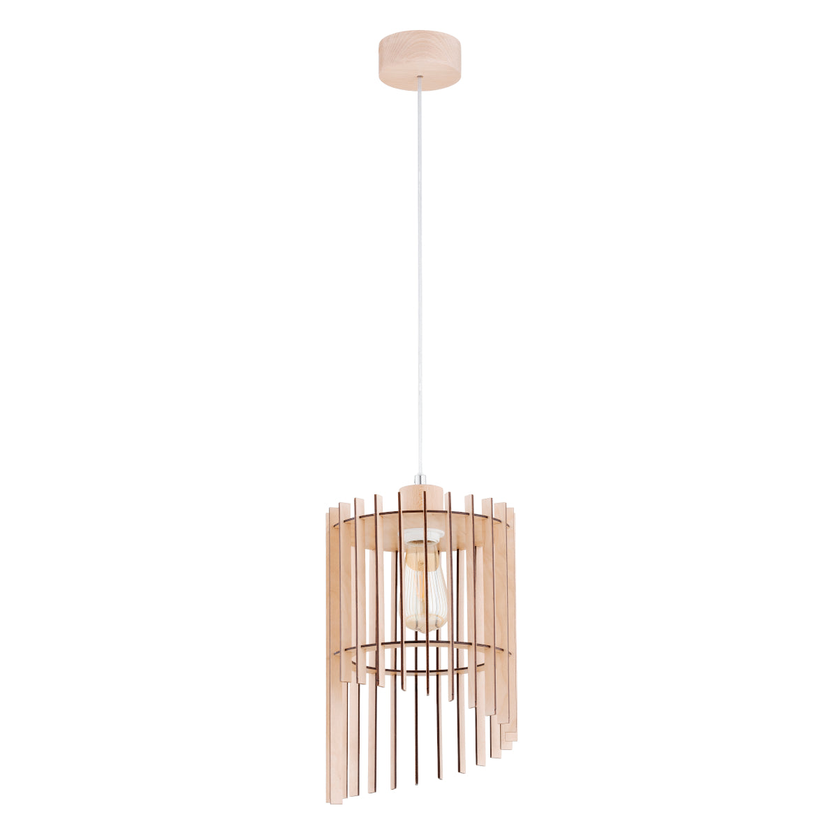 PENDANT LAMP ALFA SOLANA  Wooden 1 x E27