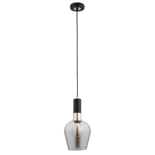 PENDANT LAMP ALFA GARDA Black & Gold 1 x E27