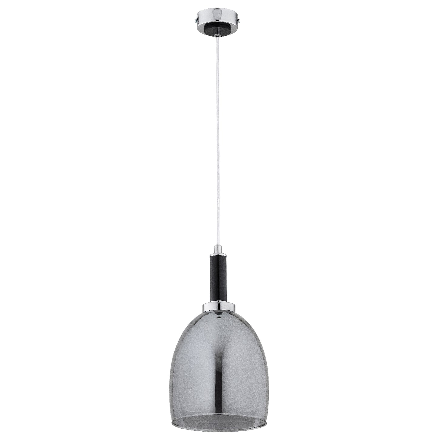 PENDANT LAMP ALFA LISSY Black & Chrome 1 x E27