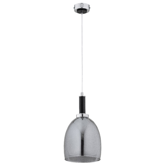PENDANT LAMP ALFA LISSY Black & Chrome 1 x E27