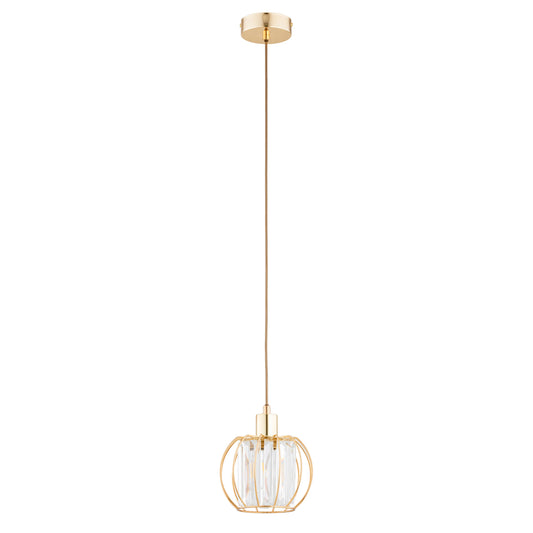 PENDANT LAMP ALFA KRISTAL Gold 1 x E27