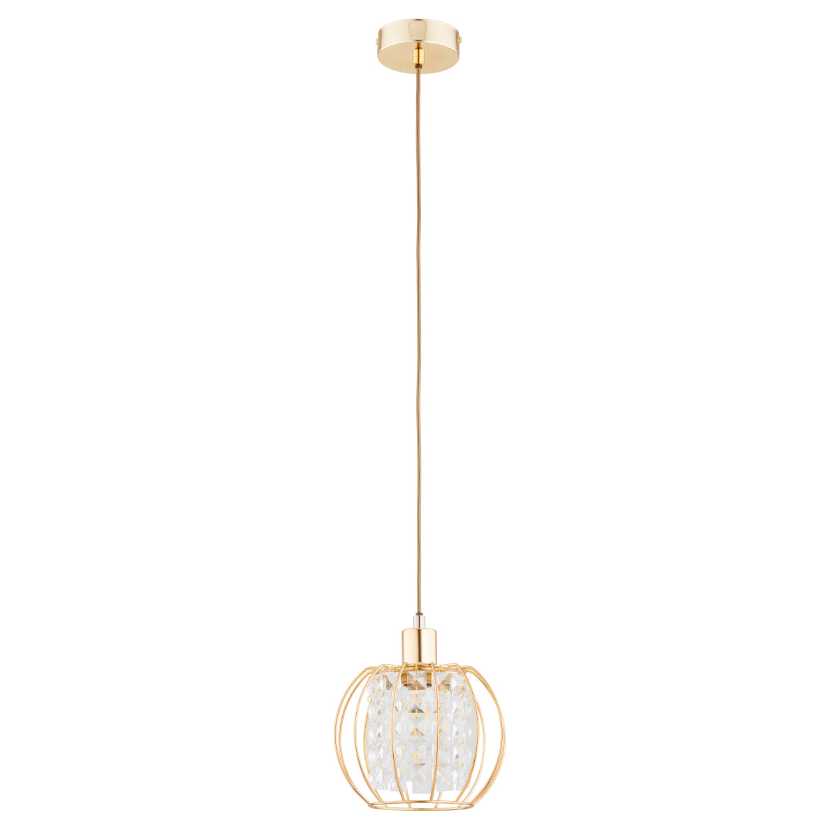 PENDANT LAMP ALFA KRISTAL Gold MI x  1 x E27