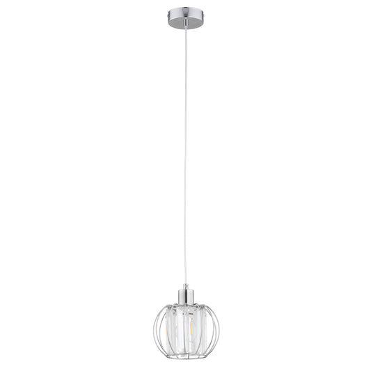 PENDANT LAMP ALFA KRISTAL Chrome 1 x E27