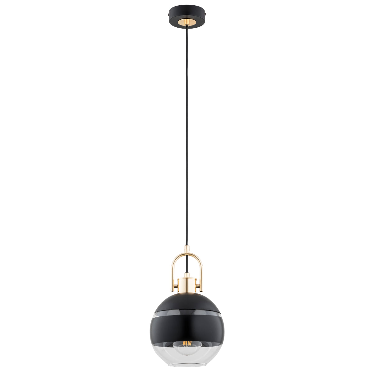 PENDANT LAMP ALFA DEROL Black & Gold 1 x E14