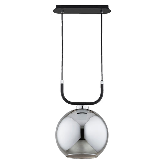 PENDANT LAMP ALFA BINARY Black & Chrome 1 x E27