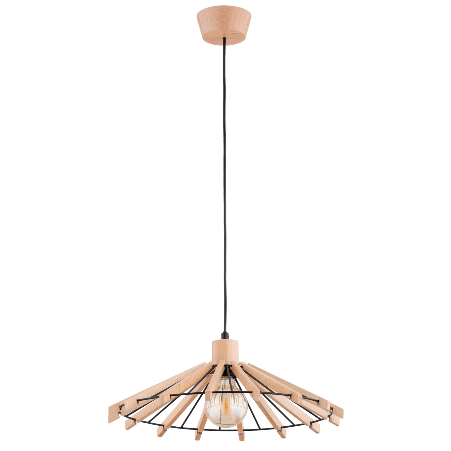 PENDANT LAMP ALFA NATKA  Wooden 1 x E27