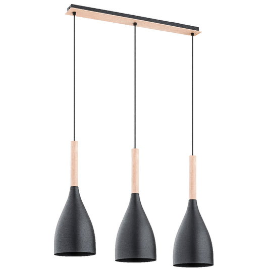 PENDANT LAMP ALFA JUICE Black 3 x E27