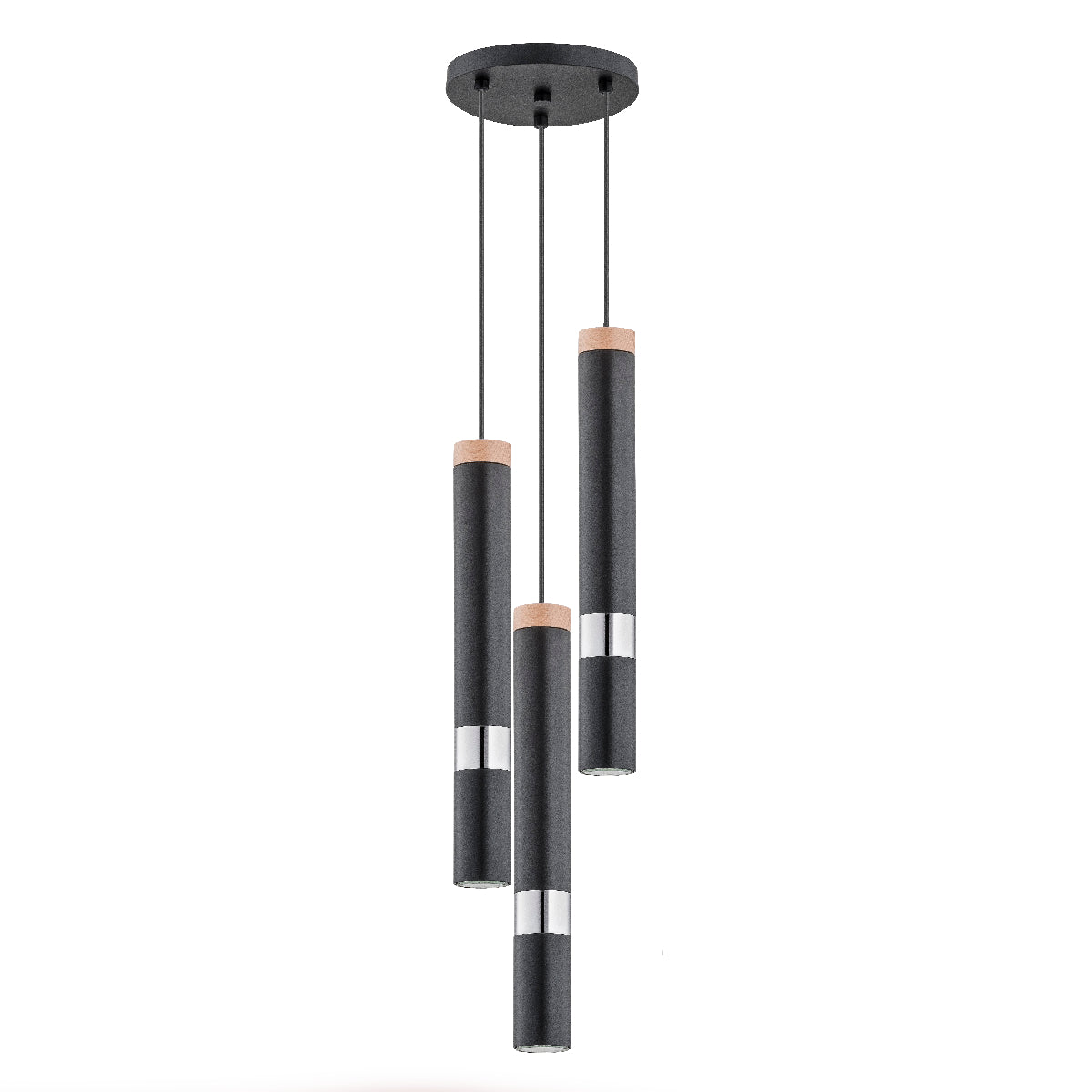 PENDANT LAMP ALFA PARNA Black 3 x GU10 LED