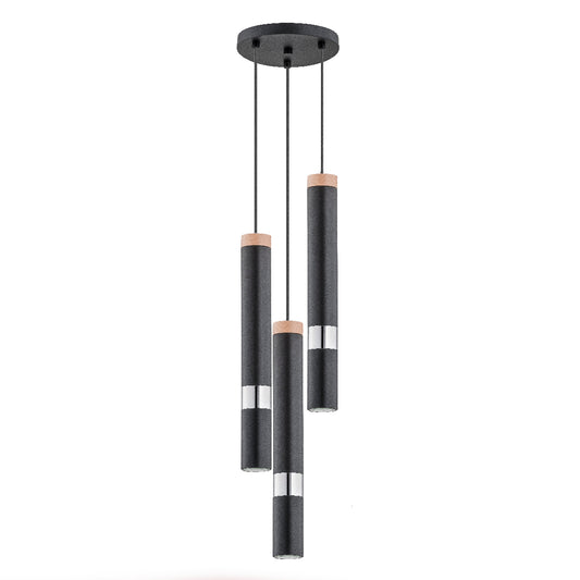 PENDANT LAMP ALFA PARNA Black 3 x GU10 LED