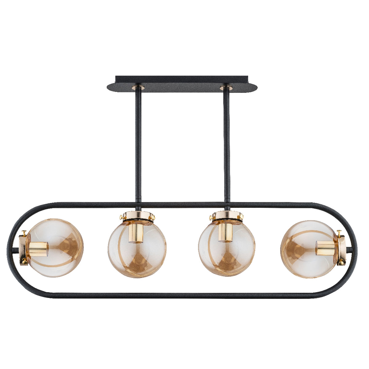 CEILING LAMP ALFA SARAN Black 4 x E14
