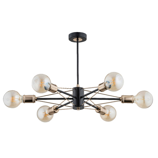 CEILING LAMP ALFA TANDEM II Black 6 x E27