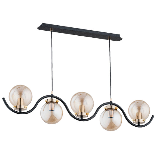 PENDANT LAMP ALFA KORDA Gold 5 x E14