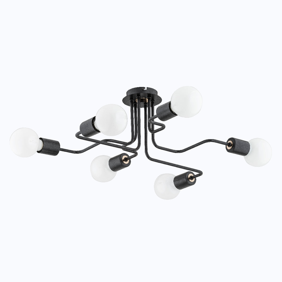 CEILING LAMP ALFA HARP Black 6 x E27