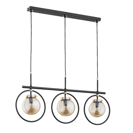 PENDANT LAMP ALFA EMIKO Black 3 x E14