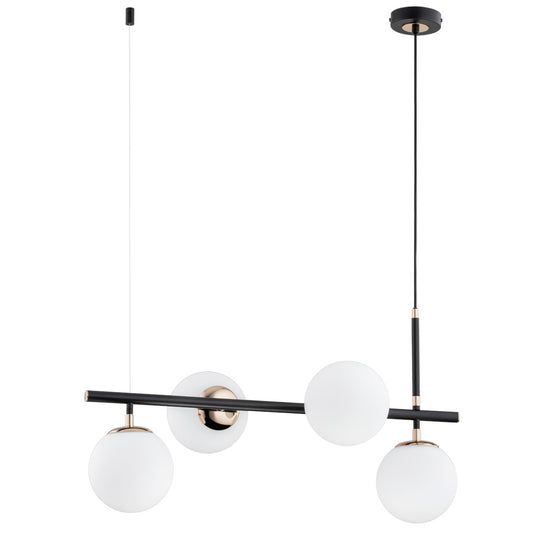 PENDANT LAMP ALFA FIORE Black 4 x E14