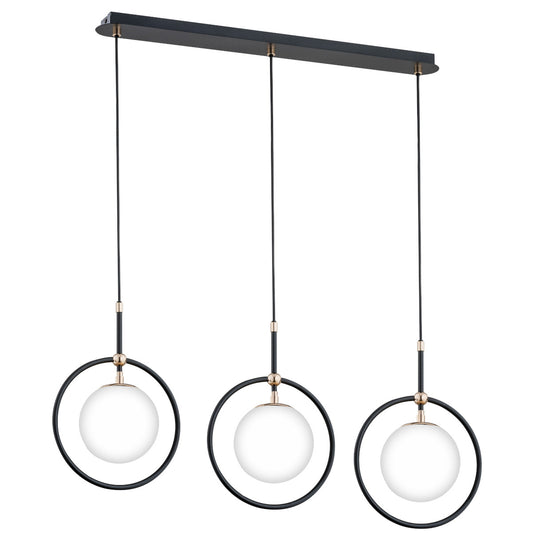 PENDANT LAMP ALFA AKIRA Black & White 3 x E14
